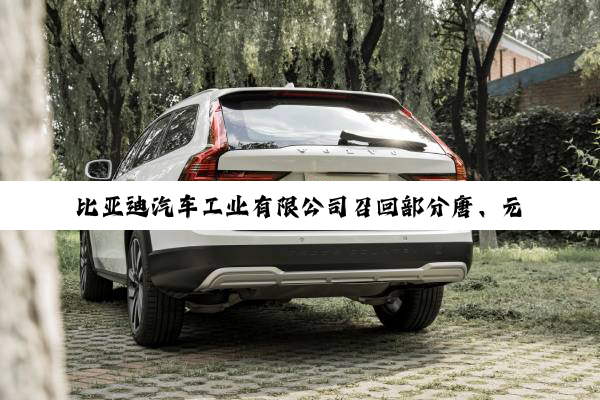 比亚迪汽车工业有限公司召回部分唐、元Pro汽车
